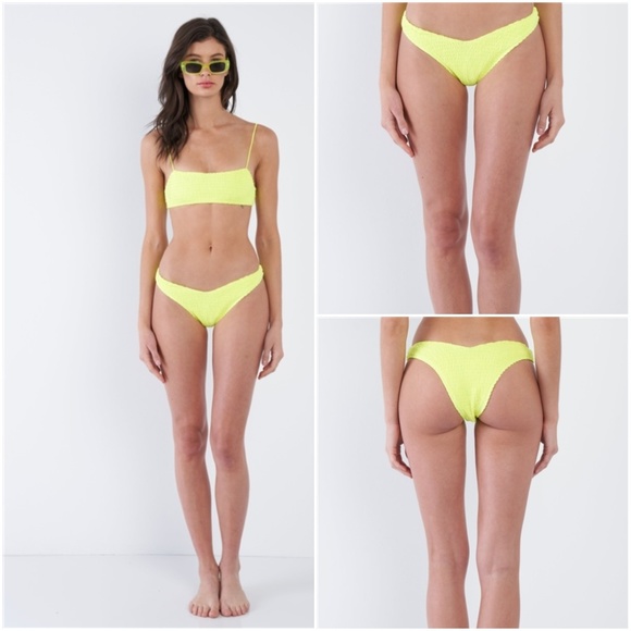 Trend Setter Diva Boutique Other - Neon Yellow Square 2 piece bikini set
